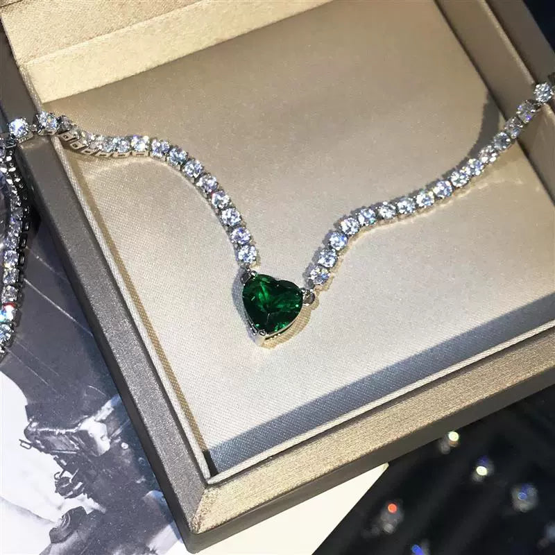 INS Women's Niche Design Necklace Rhinestone