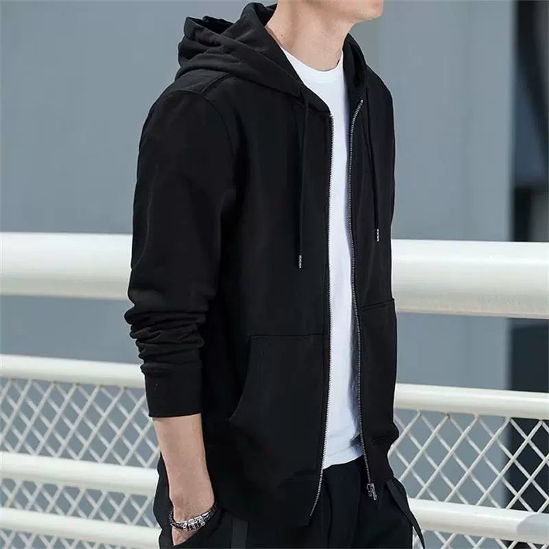 Spring and Autumn Zipper Couple plus Size Jacket Cardigan Sweatshirt