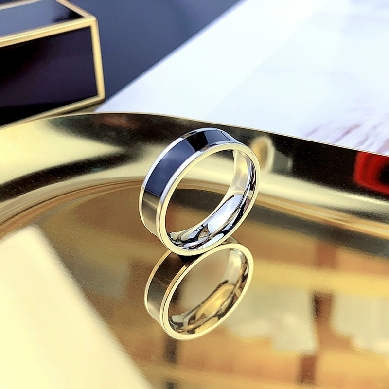 SOFEI Ins Trendy Men's Large Titanium Ring