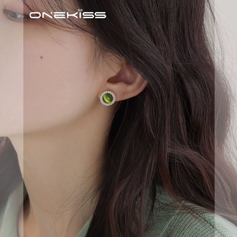 Retro Fruit Green for Women Light Luxury Minority Fancy Opal