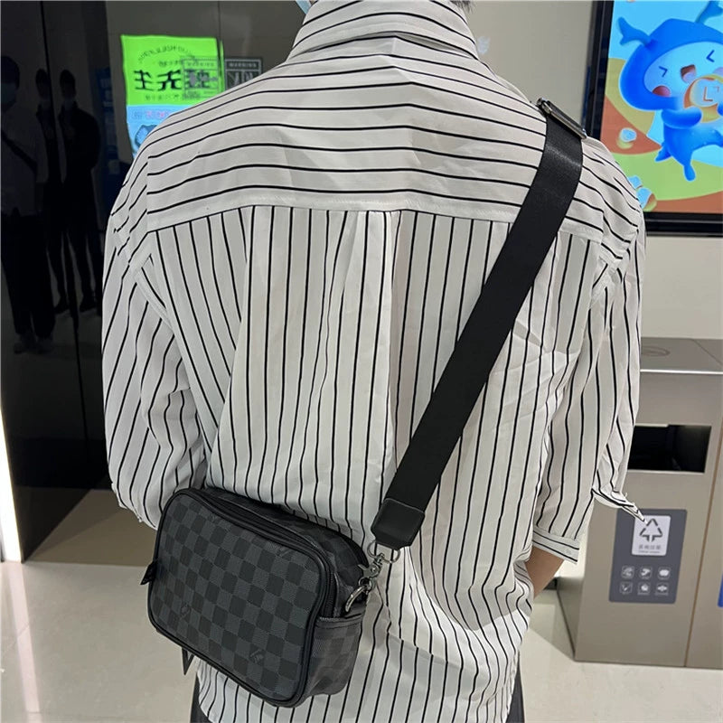 Plaid Casual Unisex Shoulder Bag Box