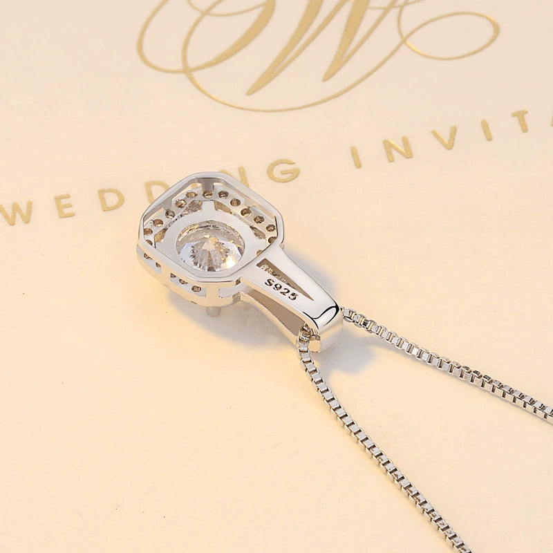Women's Korean-Style Shiny Square Diamond Sweet Lady Zircon