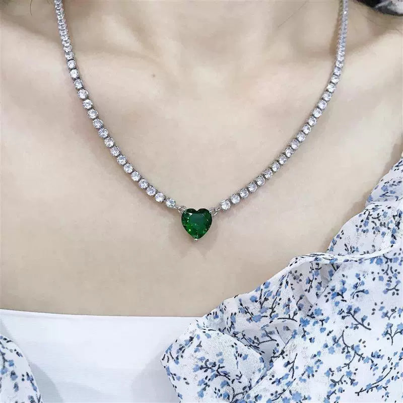 INS Women's Niche Design Necklace Rhinestone