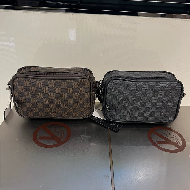 Plaid Casual Unisex Shoulder Bag Box