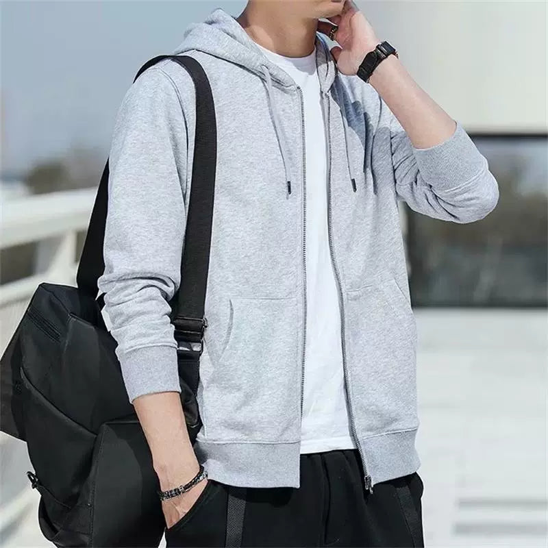 Spring and Autumn Zipper Couple plus Size Jacket Cardigan Sweatshirt