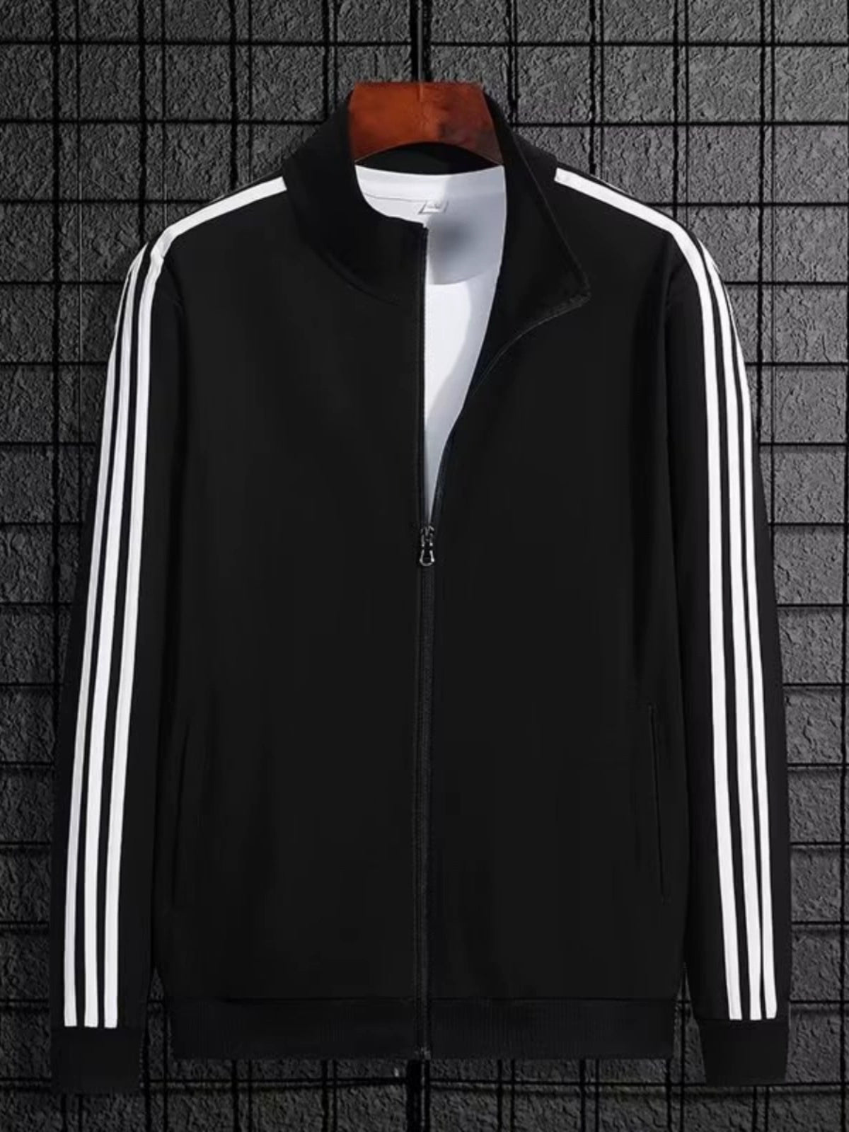 Three Bars K-style Sports Loose Spring and Autumn Baseball Uniform