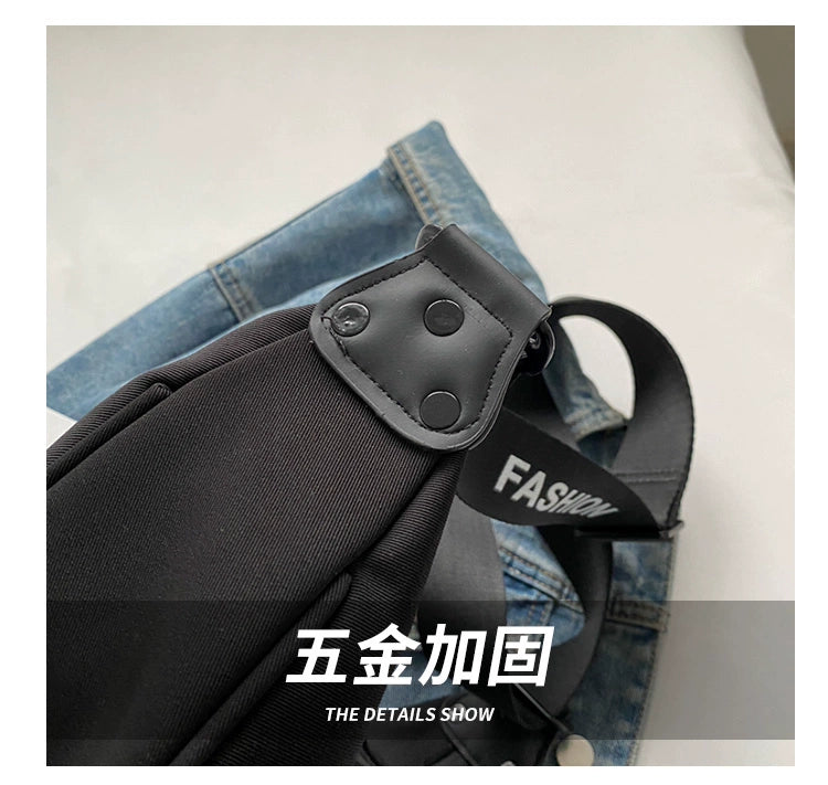 This Year's Popular Canvas Small Bag 2024 New Arrival Women's Bag Fancy Western Style All-Matching Messenger Bag Shoulder Dumpling Bag