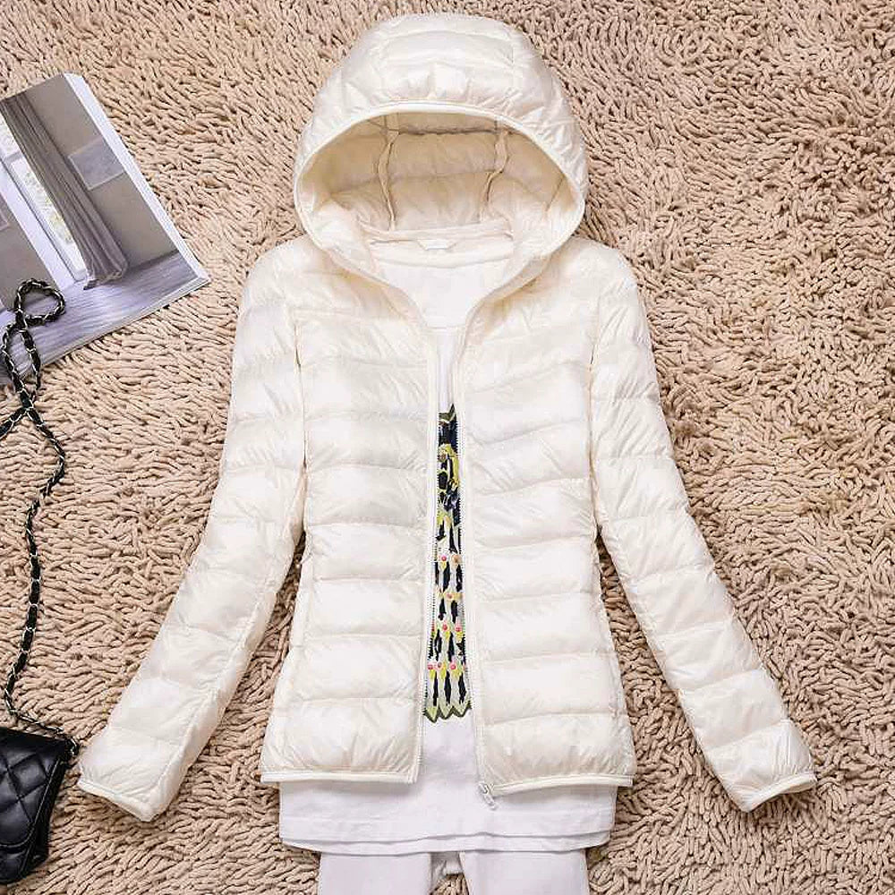 Thin Lightweight Short Type Korean-Style Stand Collar Winter Clothes down Jacket