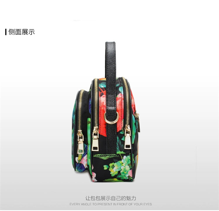 Online Influencer Fashion Printed Oxford Cloth Woman's Single Shoulder Bag