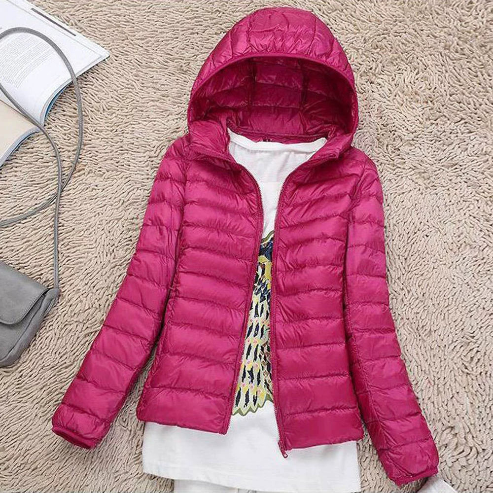 Thin Lightweight Short Type Korean-Style Stand Collar Winter Clothes down Jacket