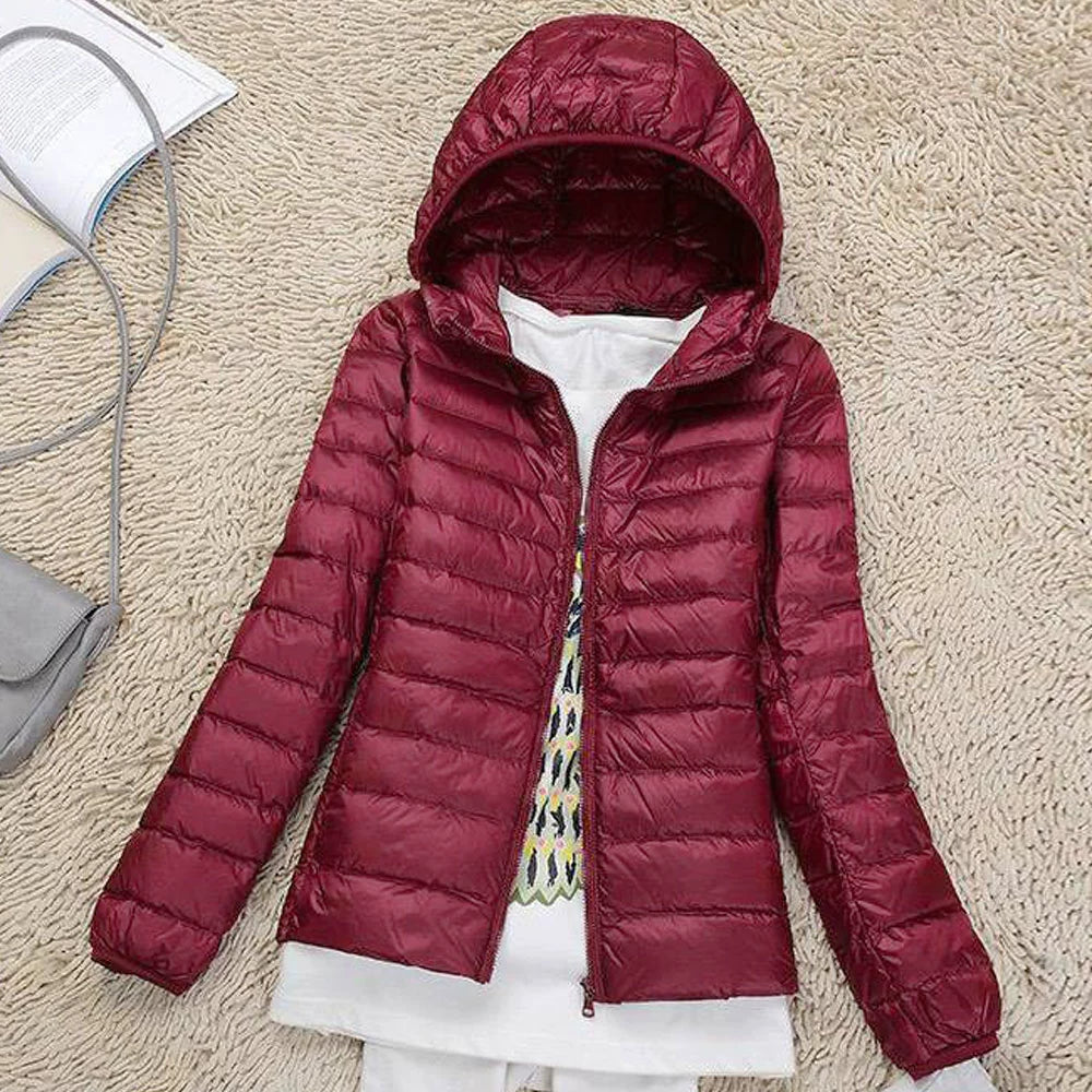 Thin Lightweight Short Type Korean-Style Stand Collar Winter Clothes down Jacket