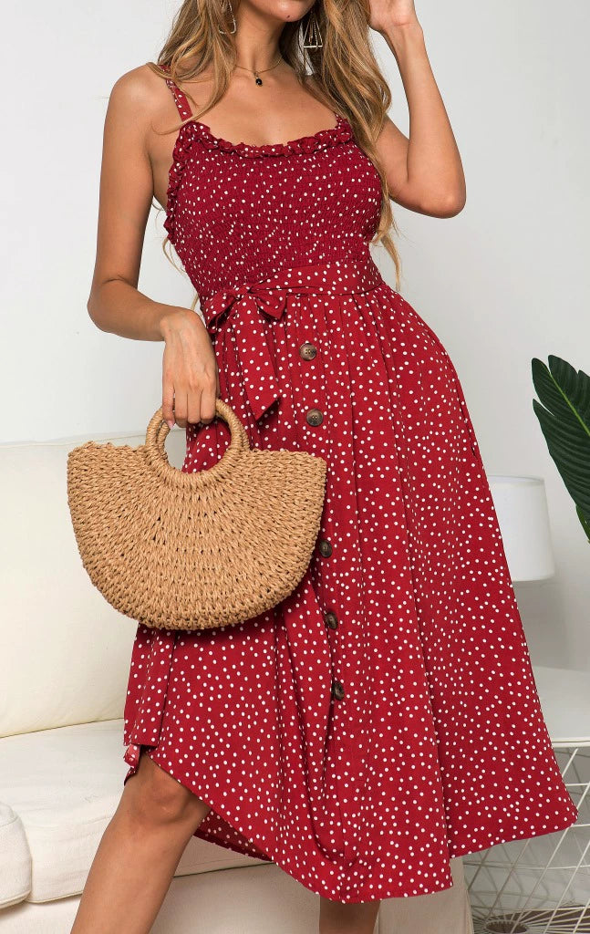 Skirt Shoulder-Straps Sling Dress