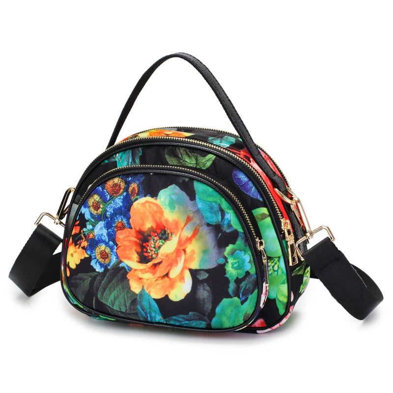 Online Influencer Fashion Printed Oxford Cloth Woman's Single Shoulder Bag