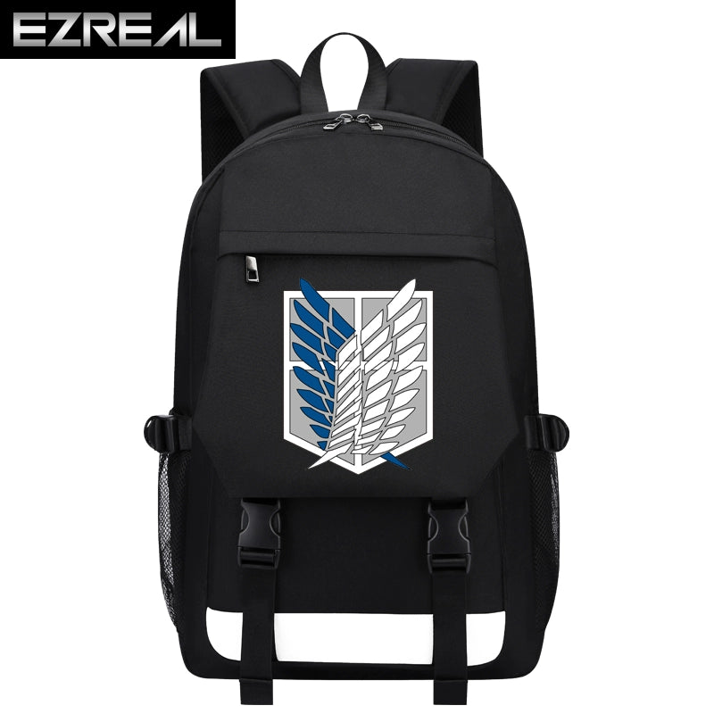 Backpack Free Wing Men Fashion Trend Schoolbag