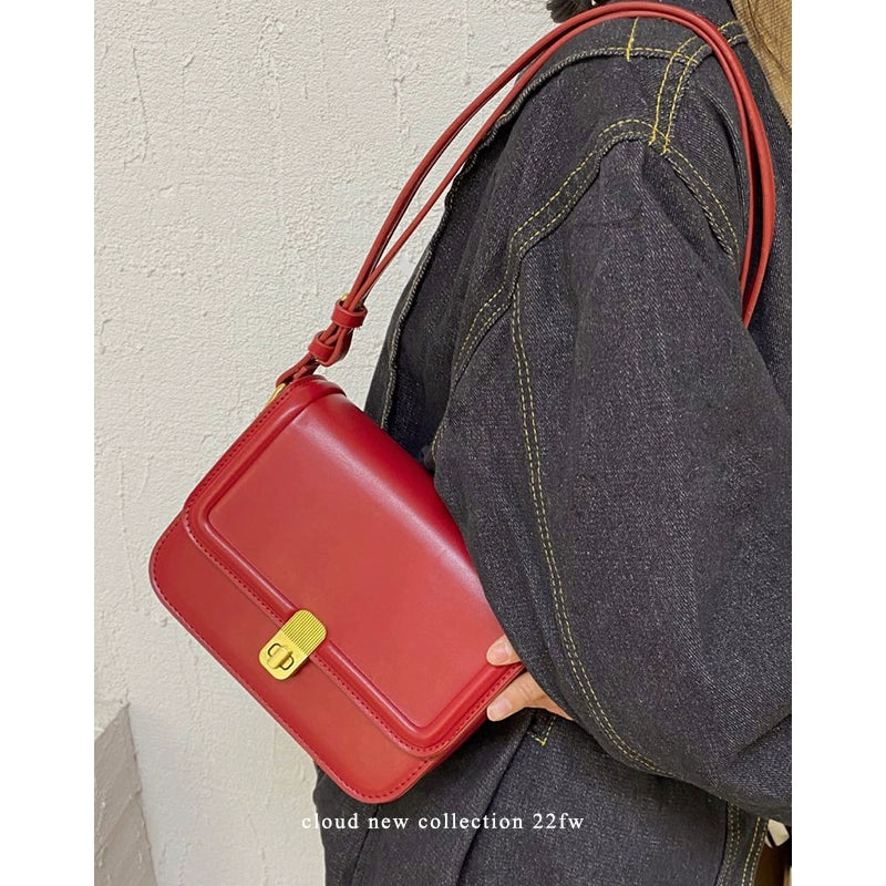 Autumn Winter Retro Special-Interest Design Small Bag Trendy Fashion Advanced Texture Shoulder Crossbody Small Square Bag