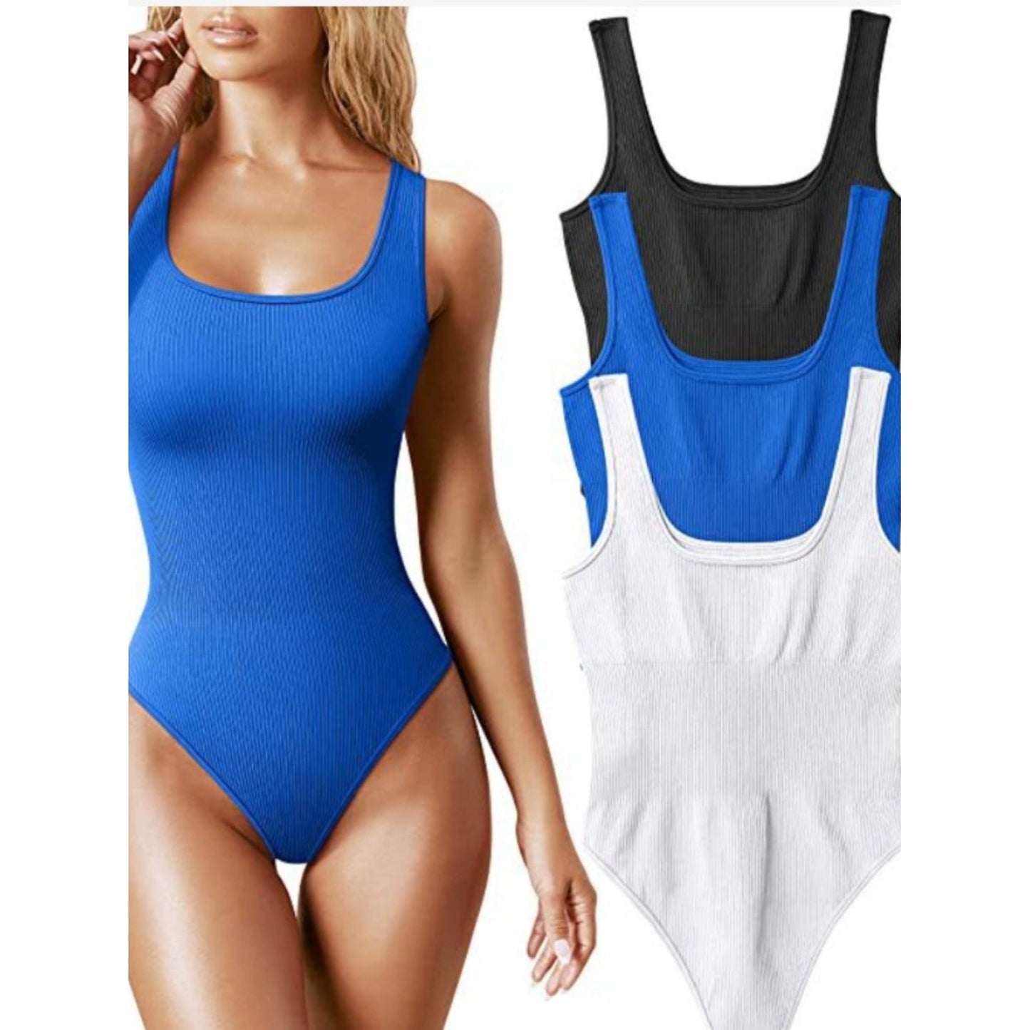 European and American Amazon Summer U-Neck Sleeveless Tight Vest