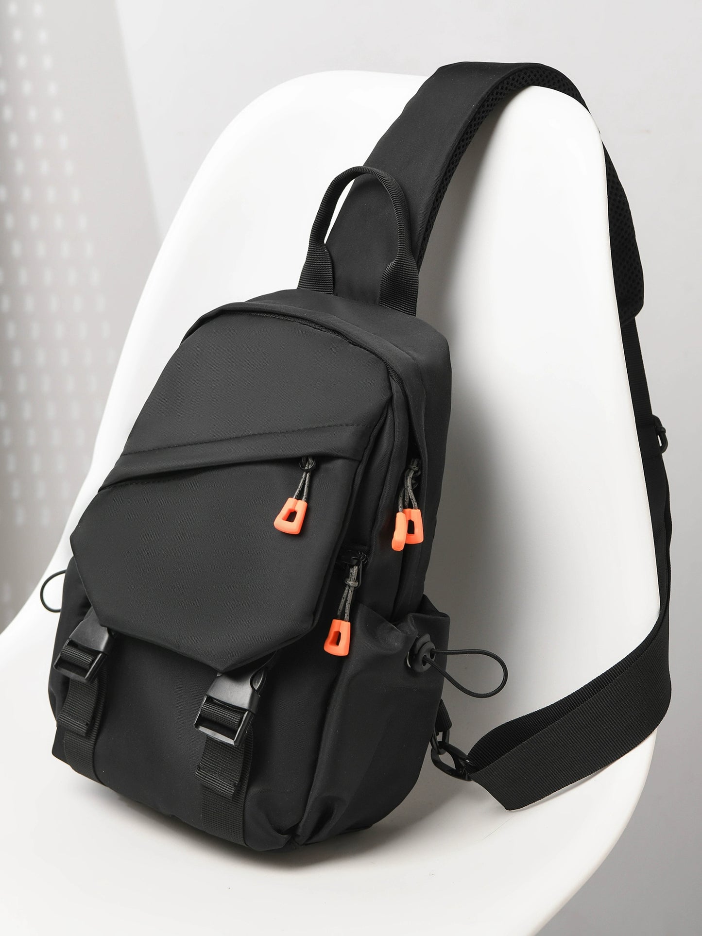 New Chest Bag Men's Casual Sports Backpack Fashion Trendy Multi-Functional Satchel Men's and Women's Neutral Trendy Small Backpack Tide