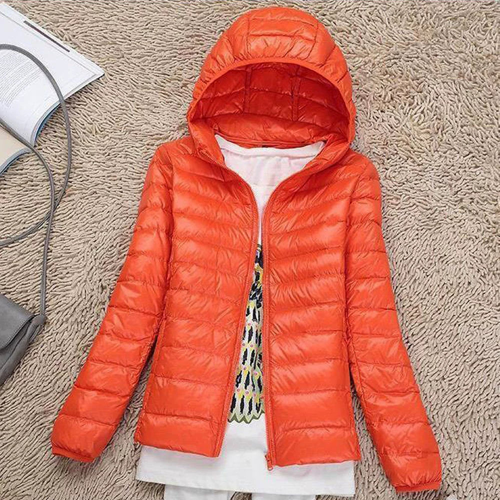 Thin Lightweight Short Type Korean-Style Stand Collar Winter Clothes down Jacket