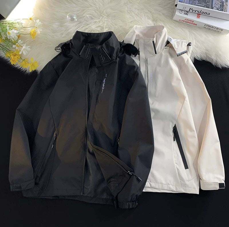 Trendy Function Oversize Japanese Style Hooded Work Clothes
