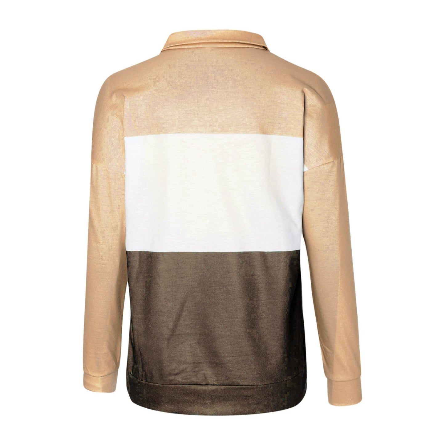 Women's Long Sleeve Zip Lapel Print Sweatshirt Lapel Print Sweatshirt