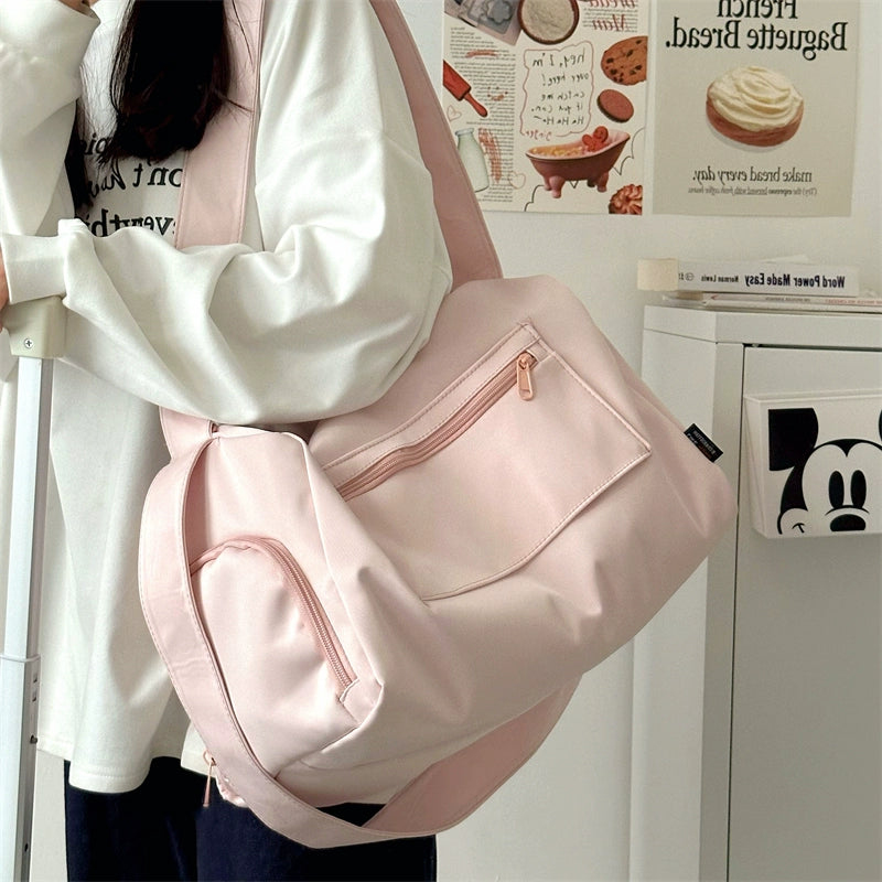 K-style Short-Distance Large Capacity Women's Lightweight Swimming Travel Bag