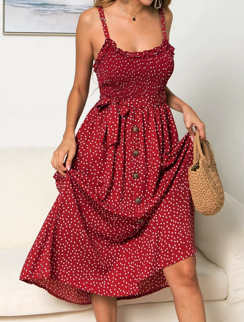 Skirt Shoulder-Straps Sling Dress