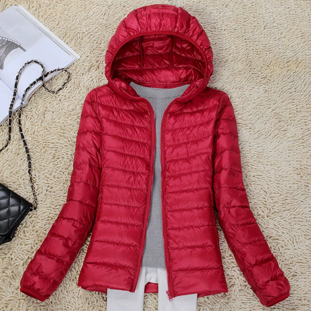 Thin Lightweight Short Type Korean-Style Stand Collar Winter Clothes down Jacket
