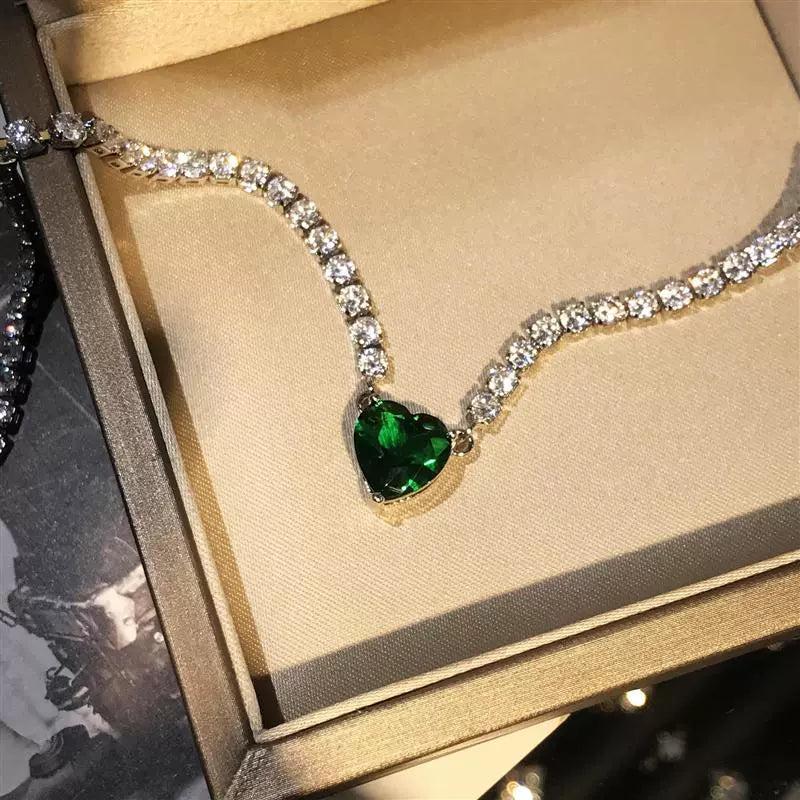 INS Women's Niche Design Necklace Rhinestone