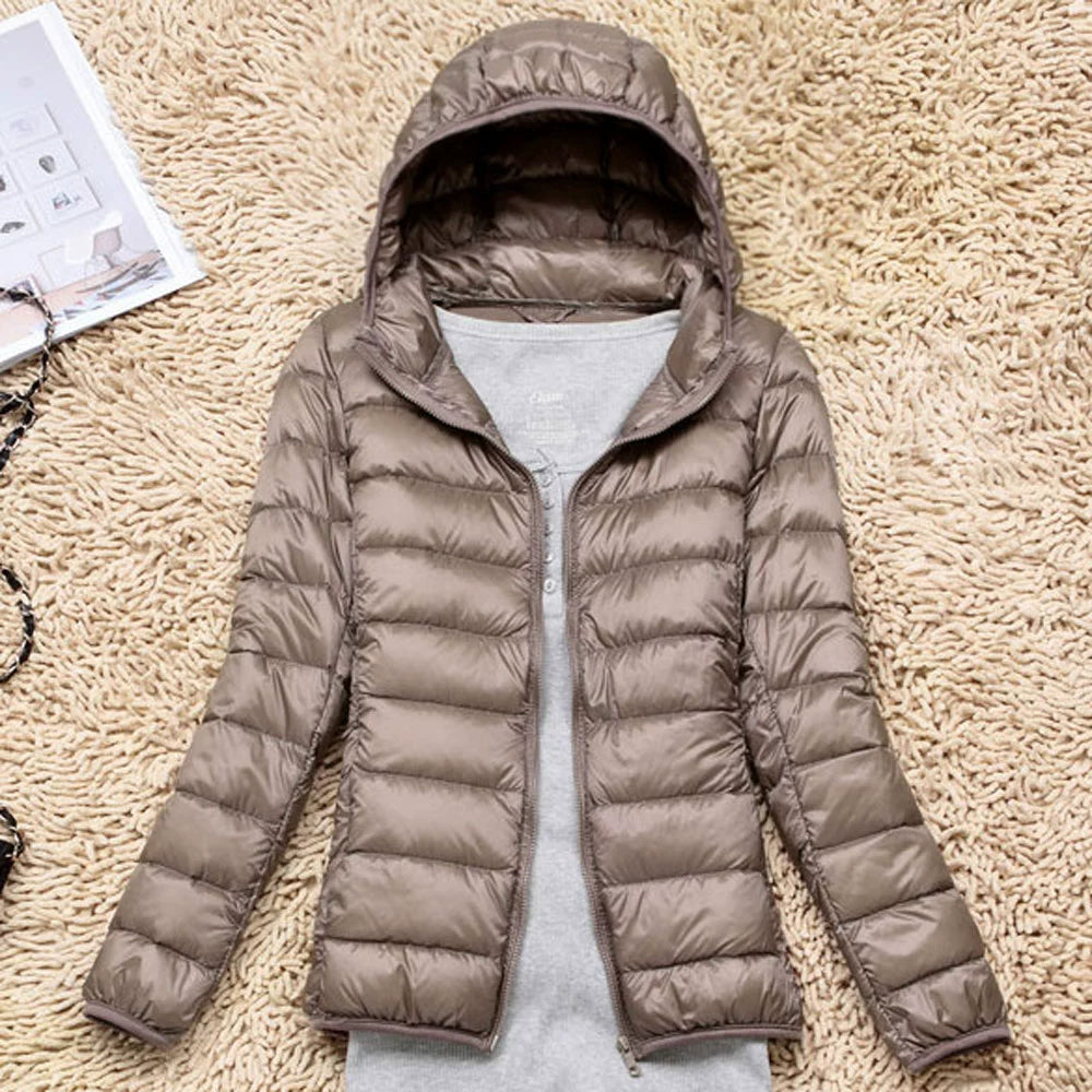 Thin Lightweight Short Type Korean-Style Stand Collar Winter Clothes down Jacket