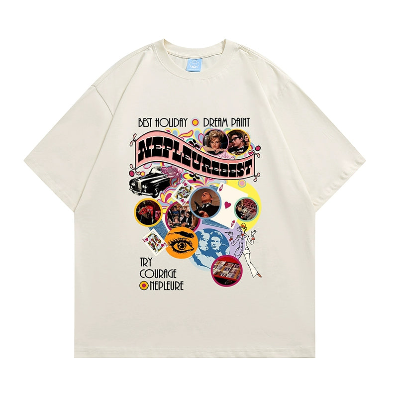 Oversize Short Sleeve Print T-shirt