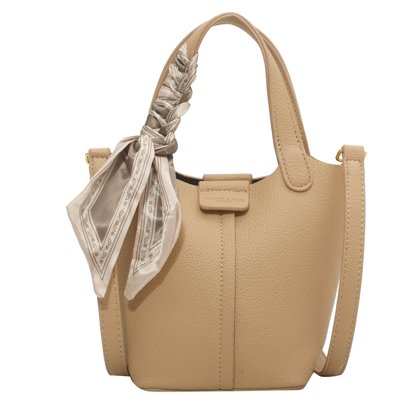 Fashionable All-Match Best Selling Vegetable Basket Textured Bucket Bag