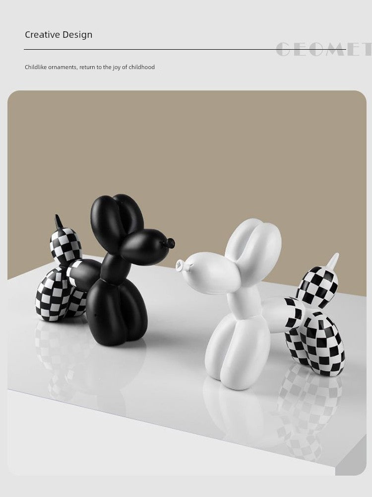Scandinavian Chessboard Lattice Fancy Living Room Decoration Resin