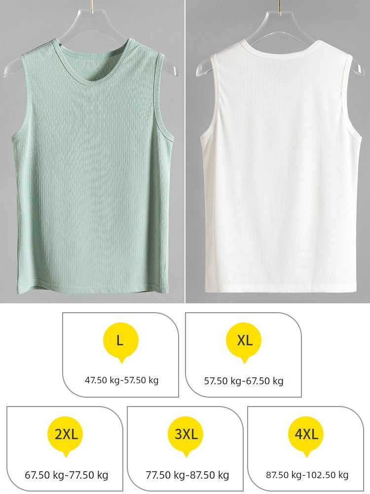 Modal Ice Silk Summer Outwear Quick-Drying Men's Singlet