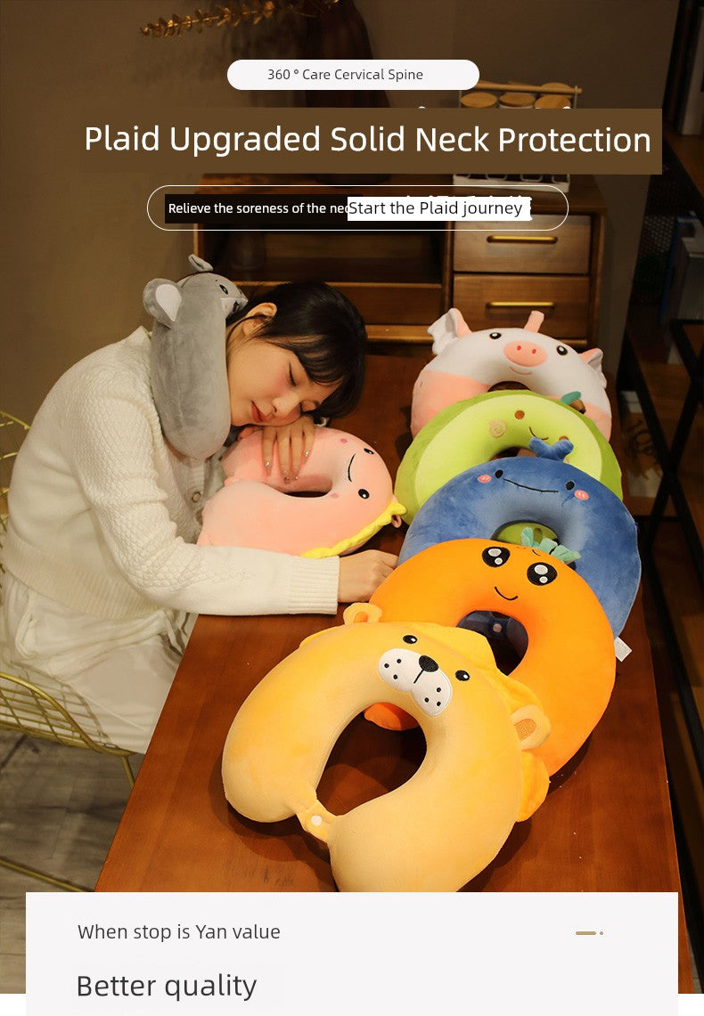 Memory Foam Neck Office Nap U-Shape Pillow