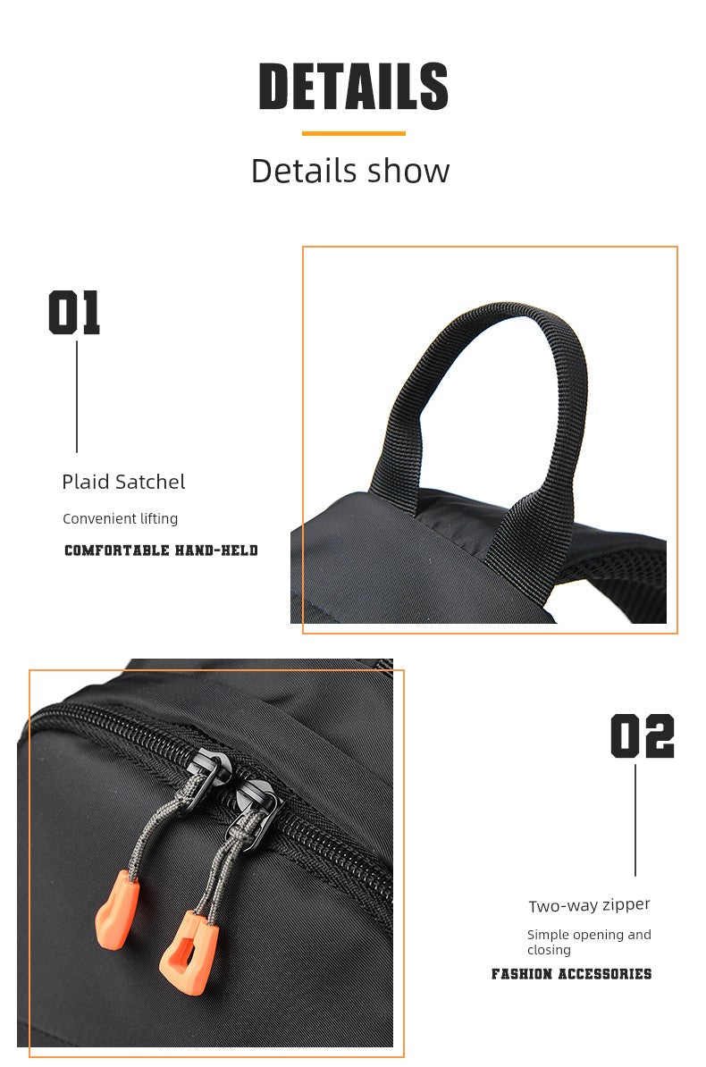 New Chest Bag Men's Casual Sports Backpack Fashion Trendy Multi-Functional Satchel Men's and Women's Neutral Trendy Small Backpack Tide