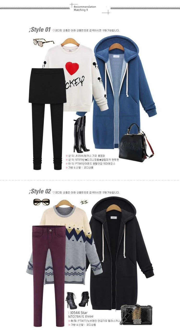 European Station Amazon Mid Length Long Length Oversize Women's Clothing