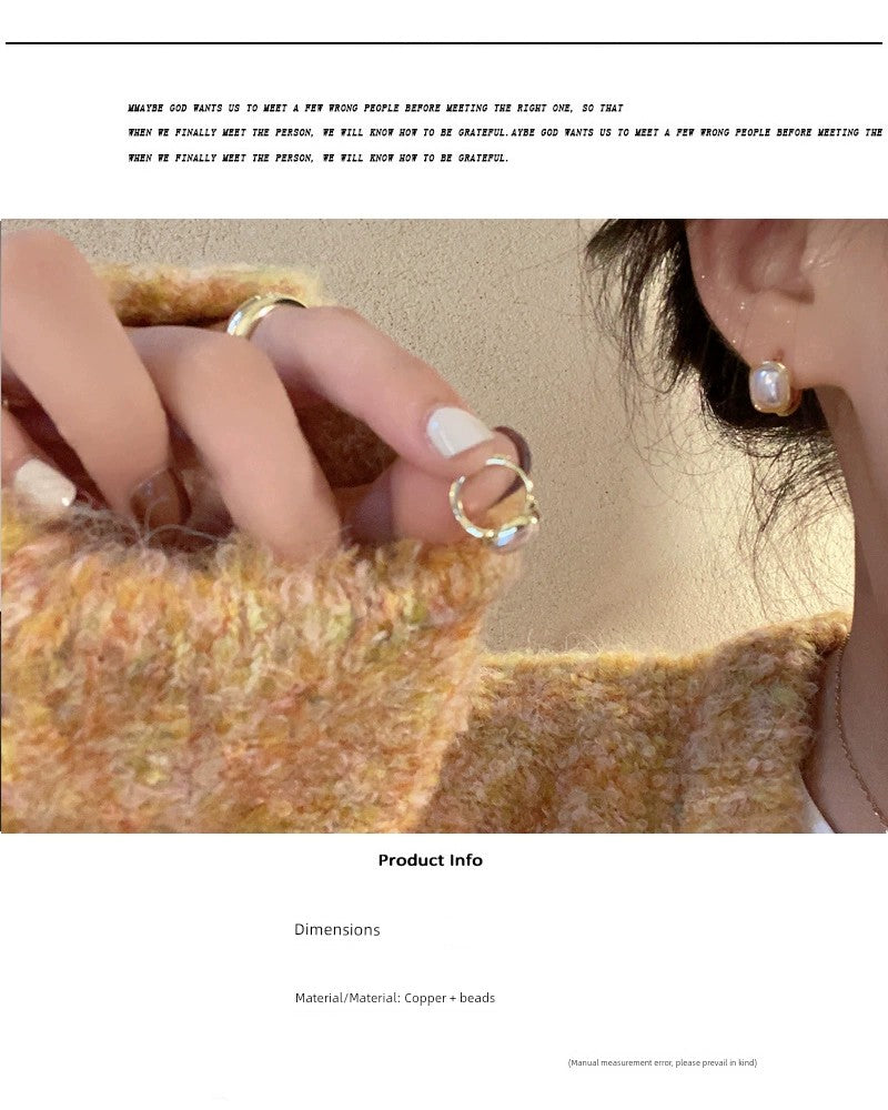 Niche Style Fall and Winter Fancy White Best Selling Women's Pearl