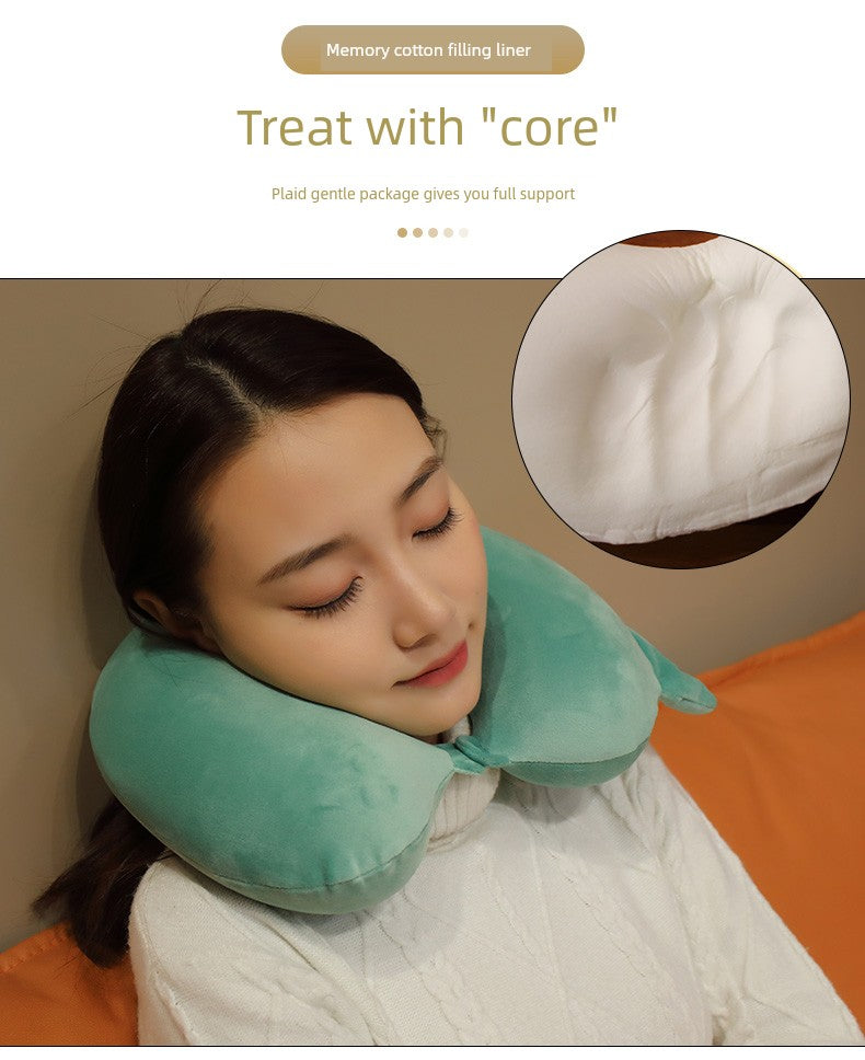 Memory Foam Neck Office Nap U-Shape Pillow