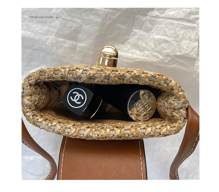 Summer Mini Woven Small Bag Shoulder Beach Travel