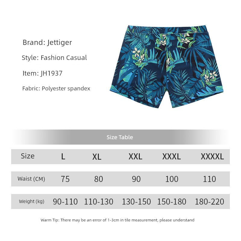 New Arrival Print Boys Hot Spring Swimming Trunks