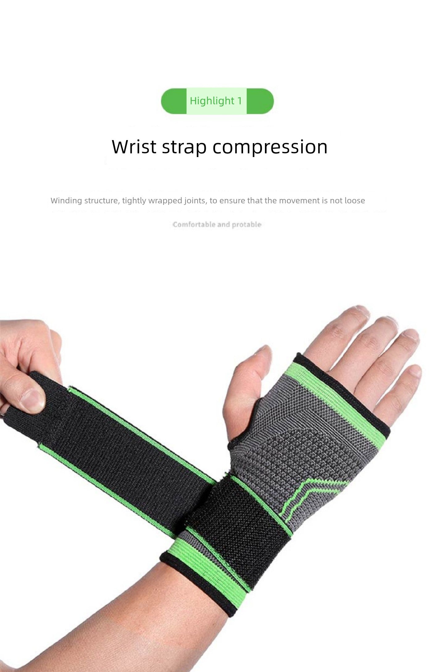 Winding Pressure Hand Protector Men and Women Fixed Sports Bandage
