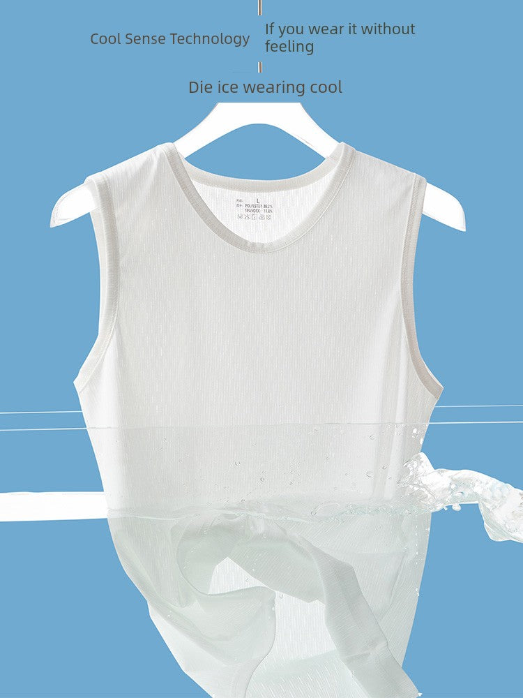 Modal Ice Silk Summer Outwear Quick-Drying Men's Singlet