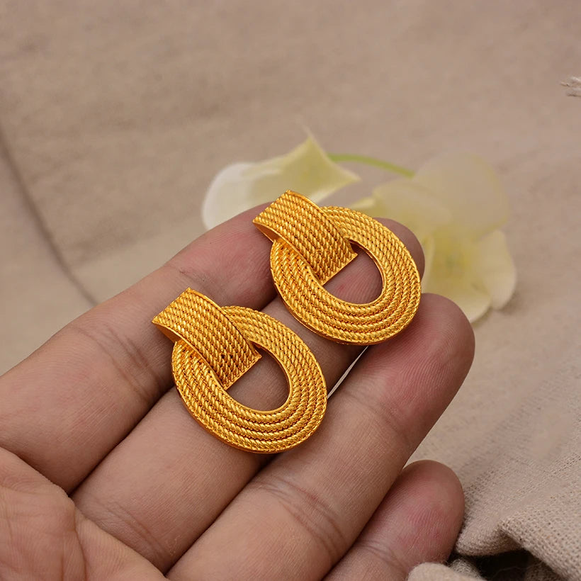 Jewelry Set For Women Gold Plated With Necklace Pendant Nigerian Wedding Jewelry
