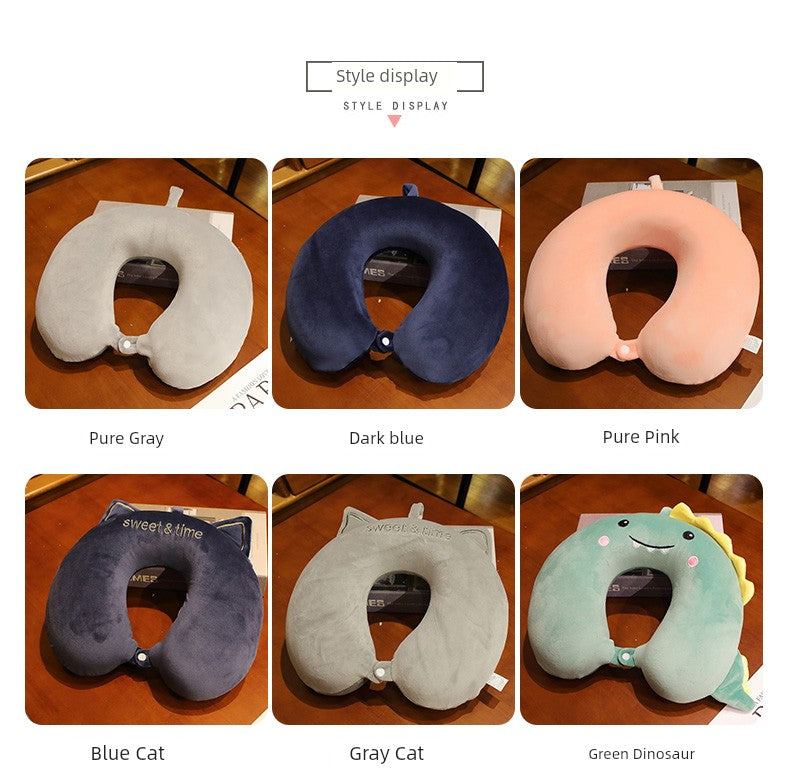 Memory Foam Neck Office Nap U-Shape Pillow