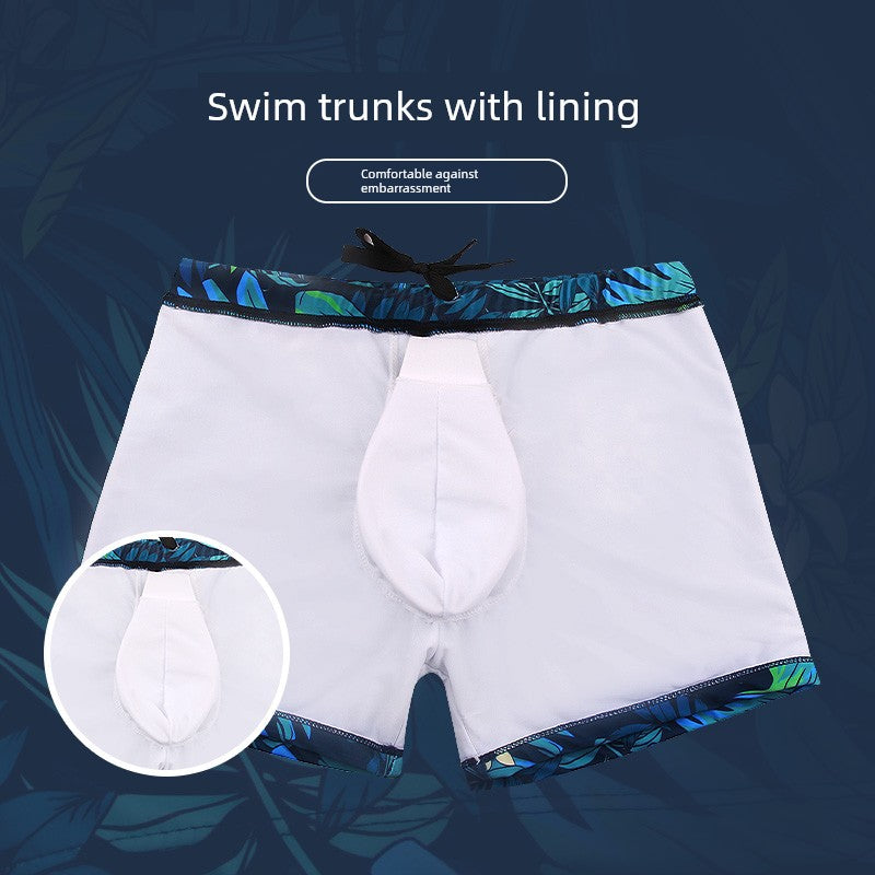 New Arrival Print Boys Hot Spring Swimming Trunks