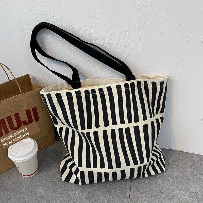 Original Homemade Japanese Geometric Student Schoolbag Artsy