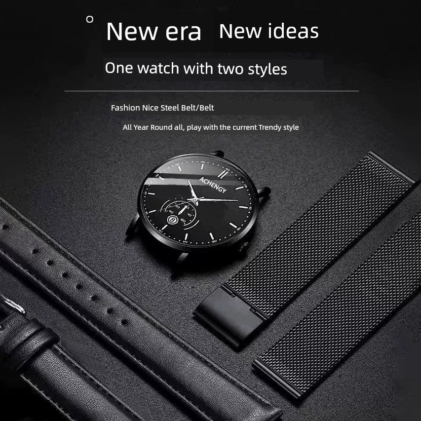 Official Authentic Products Watch Men's Calendar Waterproof Men's Automatic Movement Korean Fashion High-End Famous Brand Watch