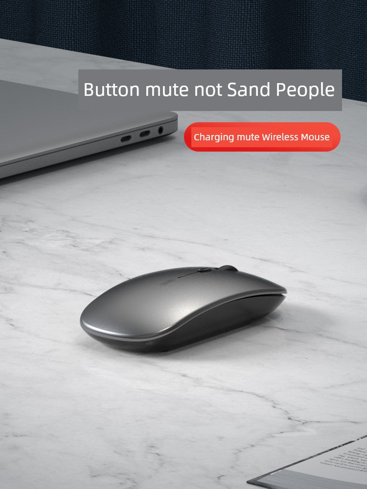 Wireless Office Mute Mouse Rechargeable Bluetooth Dual-Mode Silent Male and Female Ergonomic iPad Tablet