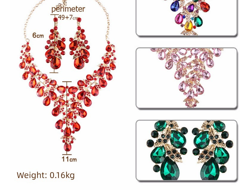 Fashion Crystal Clavicle Chain Women's Curve Photography Gem