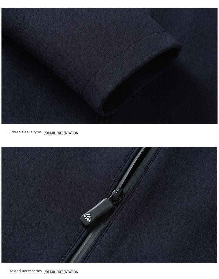 Romon Woolen Jacket Men's Spring and Autumn Lapel Business Casual Wool Jacket Clothing for Middle-Aged Dad Thin Jacket